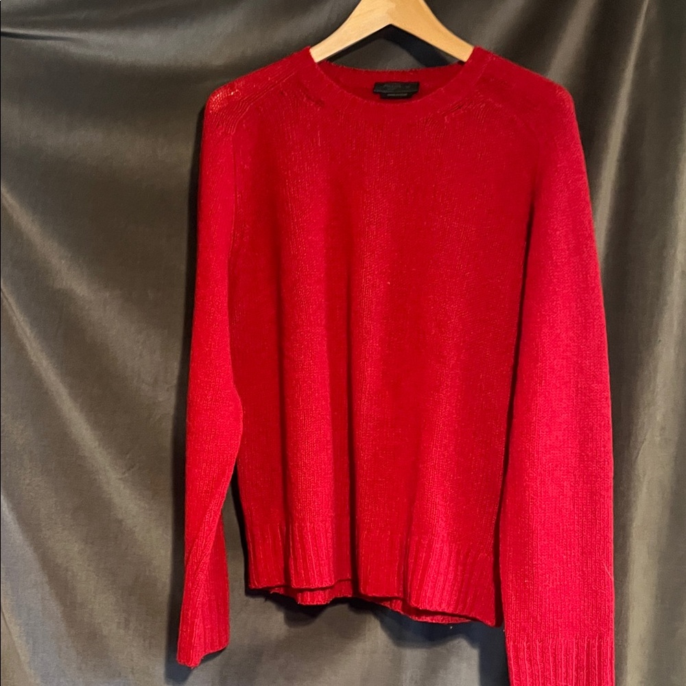 Prada Vibrant Red Crewneck Sweater